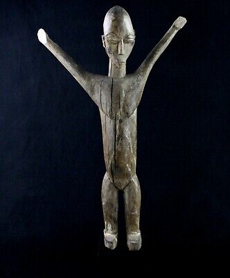 Art African - Antique Fetish Bateba Duntundara Lobi On Base Wooden - 66 CMS
