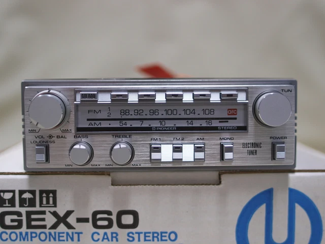 VINTAGE PIONEER COMPONENT GEX-60 (KEX) AM / FM Car Stereo Tuner - NOS ...