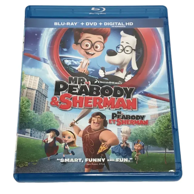 Mr. Peabody  Sherman (Blu-ray/DVD, 2014, 2-Disc Set)
