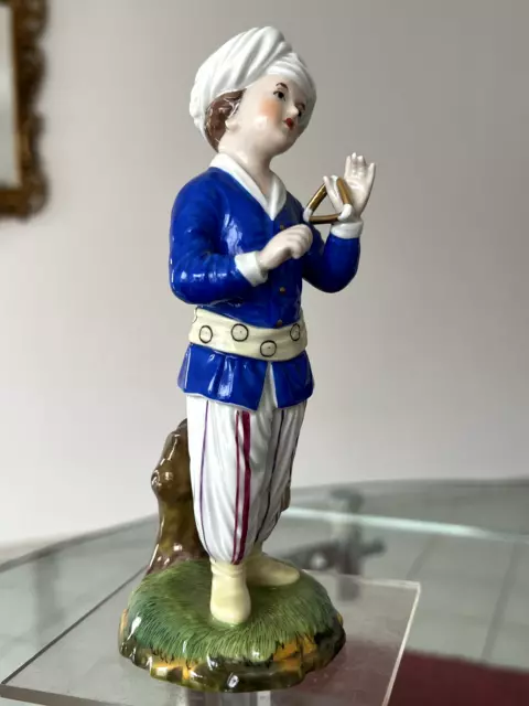 HÖCHST Figur der TÜRKENKAPELLE, KOBALT-BLAU   TRIANGEL   J. P. Melchior, 1. Wahl