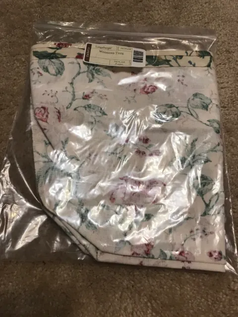 Longaberger Weekend Tote Liner Heirloom Floral Pattern #28154156