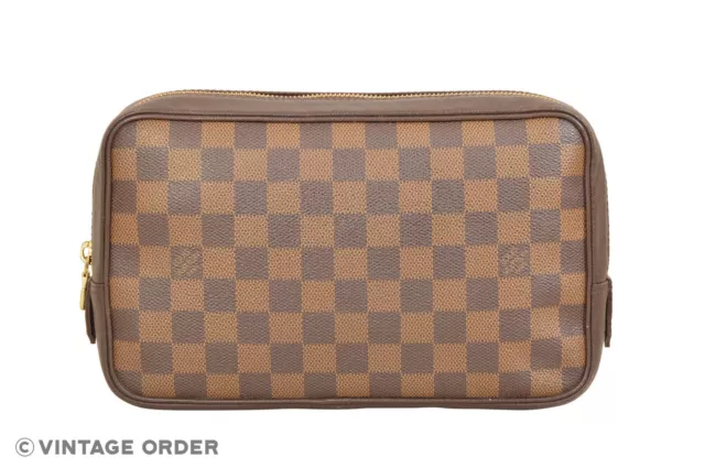 Louis Vuitton Damier Ebene Trousse Toilette 25 Cosmetic Bag N47624 - YH00032