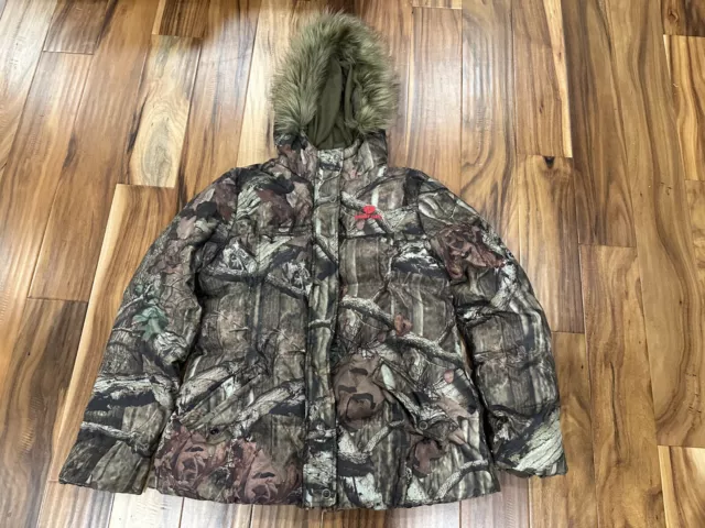 Mossy Oak Break Up Infinity Brown Puffer Jacket ~ Size XL Extra Large 46-48