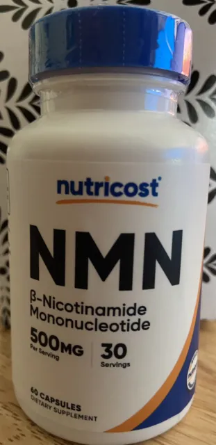 Nutricost NMN (mononucleótido de nicotinamida) 500 mg, 60 cápsulas, 30 porciones nuevo