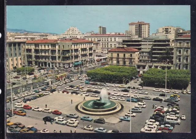 Cartolina Catania Piazza G. Verga Fontana dei Malavoglia UF274