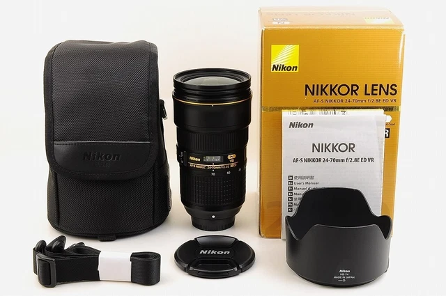 Nikon AF-S Nikkor 24-70mm f/2.8 E ED VR Lens w/Zipper Case [Near Mint- in Box]