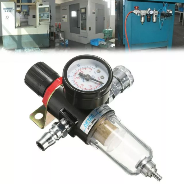 1/4" Air Compressor Water Filter Separator Regulator AFR2000 Air Source Processo