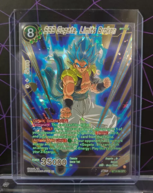 SSR Gogeta Blue Dragon Ball Trading Cards CCG