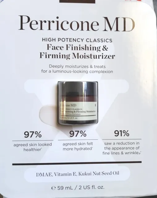 NEW Perricone MD High Potency Classics Face Finishing & Firming Moisturizer 2 Oz