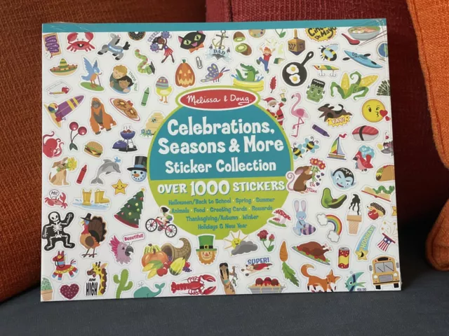 Melissa & Doug Sticker Collection Book: 1,000 Stickers – Seasons and Celebration