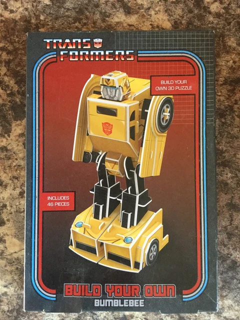 HASBRO TRANSFORMERS BUMBLEBEE Build Your Own 3D Puzzle Creative Toy 46 ...
