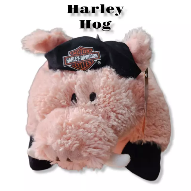 Harley Davidson Biker Club Pink Cuddle Pal Hog Pillow Pet Plush 2011