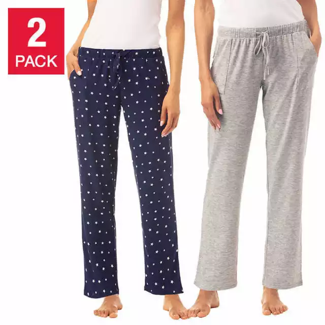 LUCKY BRAND LADIES 2 Pack Lounge Pants Pajama Pants Stars/Navy Size S  $15.00 - PicClick