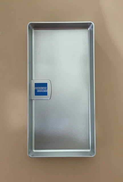 Set of 25 Brand New American Express Silver Tip Trays Check Presenters