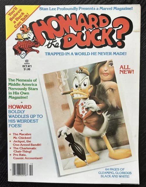 Howard The Duck Magazine # 1 Marvel Comics Michael Golden Gene Colan! Oct