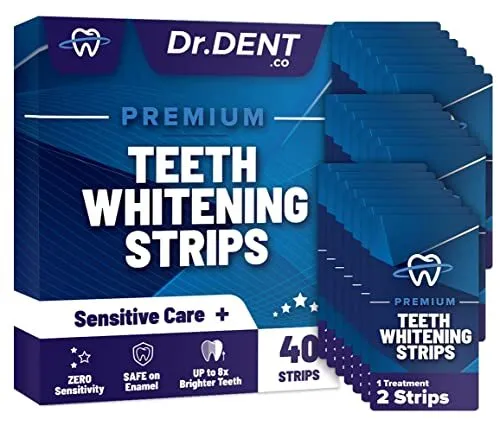 Bandes de blanchiment des dents DrDent Premium - 20 séances de blanchiment - For
