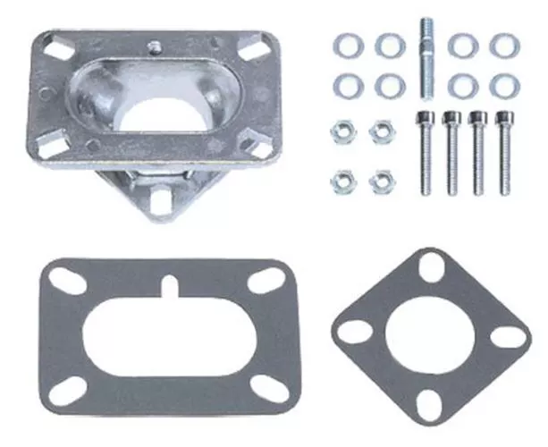 Racing Power Co-Packaged 2 Barrel Carb To 1 Barre l Manifold Adapter R2025