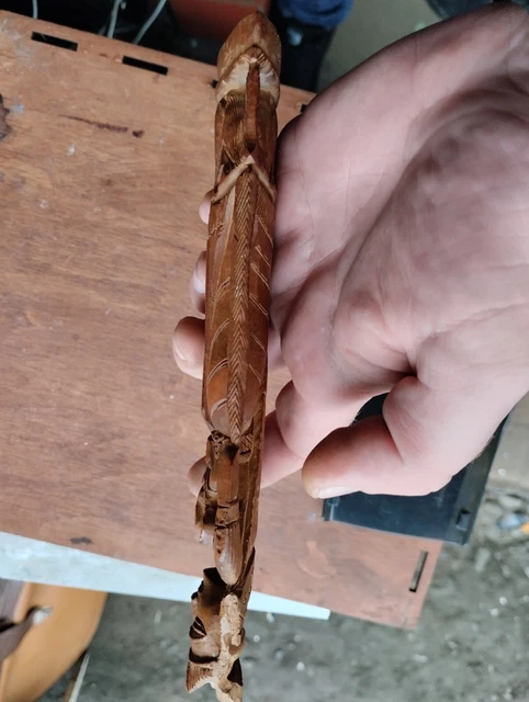 vintage wooden figure for restoration 8