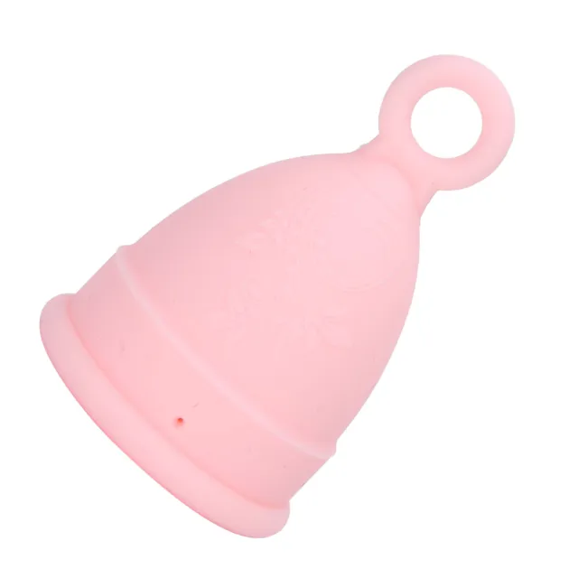 (Rosa L) Silicona Copa Menstrual Mujer Período Elástico Taza Cuidado Corporal Femenino SLS