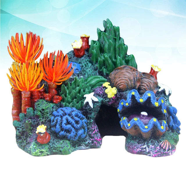 AQUARIUM BUBBLING PUMP Artificial Decorations Aquatic Plants £13.58