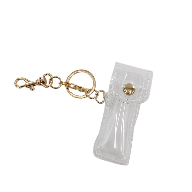 Sacchetto per balsamo per labbra portachiavi contenitore da viaggio clip per labbra