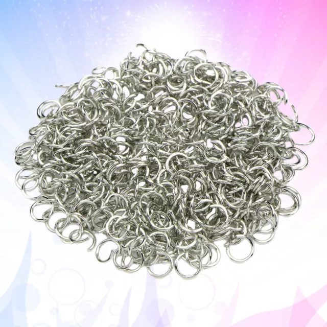 200 piezas M anillos planos de acero inoxidable hágalo usted mismo accesorios conectores abiertos círculo