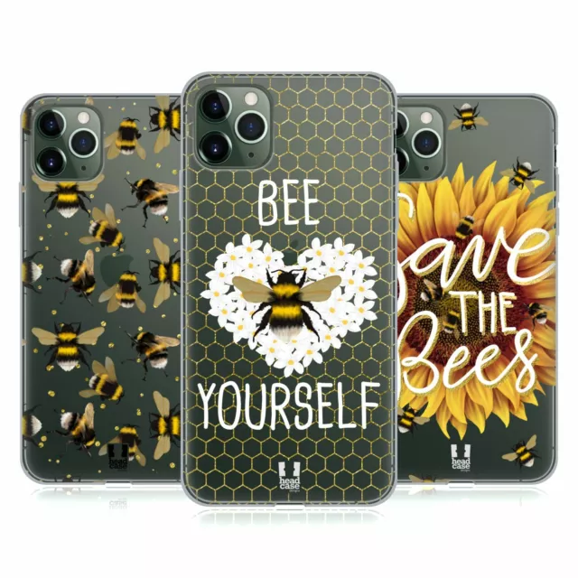 HEAD CASE DESIGNS BEES SOFT GEL CASE & WALLPAPER FOR APPLE iPHONE PHONES