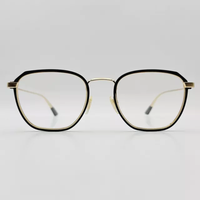 Police eyeglasses Men Ladies Oval Black Gold FLOAT 3 Mod. VPL 802 New