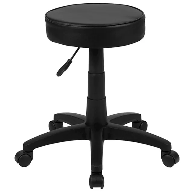 Flash Furniture Doctors Stool On Wheels/Molded Seat, Black - CH-82042-3X01-GG