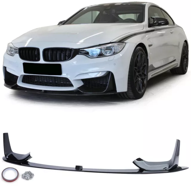 Frontspoiler Lippe Performance Schwarz Glanz passend für BMW M3 F80 M4 F82 F83