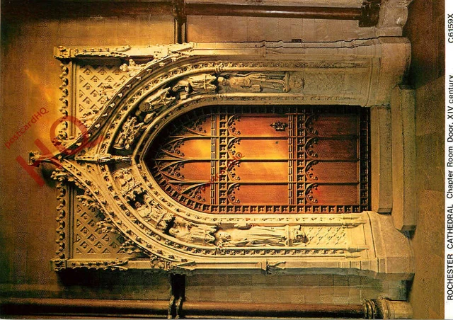 Picture Postcard: Rochester Cathedral, Chapter Room Door