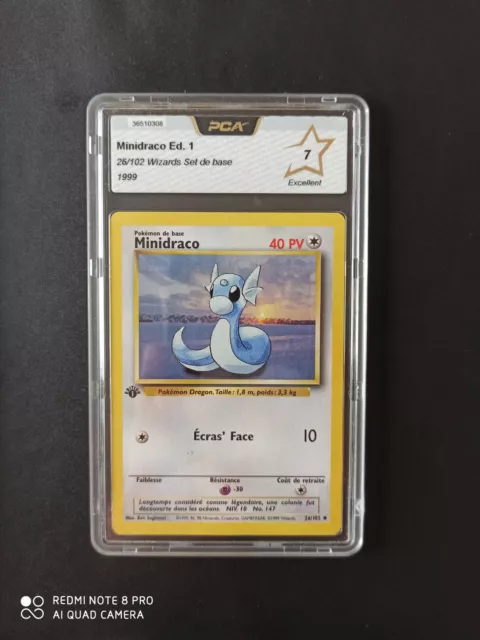 Carte Pokémon Minidraco Édition 1 26/102 - Wizards Set De Base - FR - PCA 7