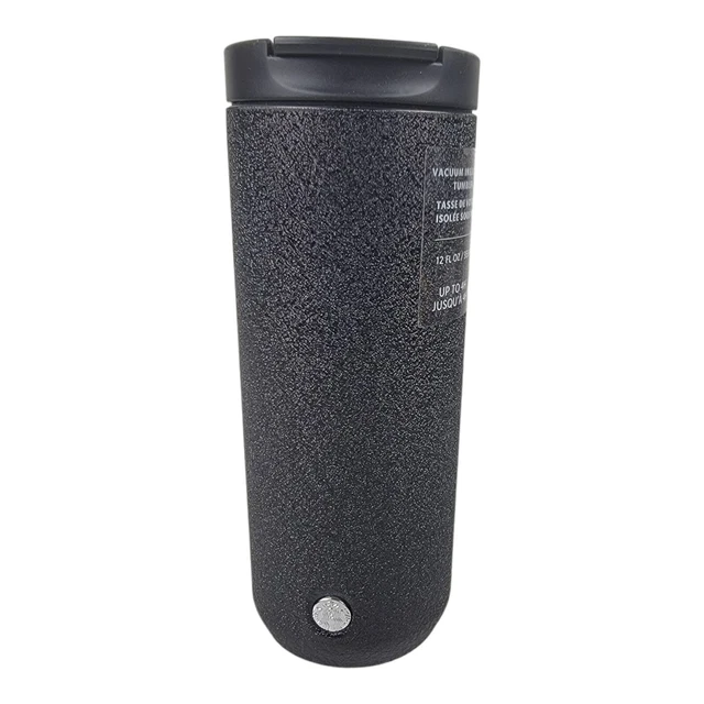 NWT Starbucks Tumbler Bottle Black 12 oz Stainless Steel Vacuum Insulated Coffee