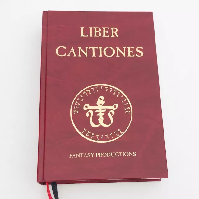 DSA Das Schwarze Auge Liber Cantiones Leder Hardcover Buch Fantasy Productions