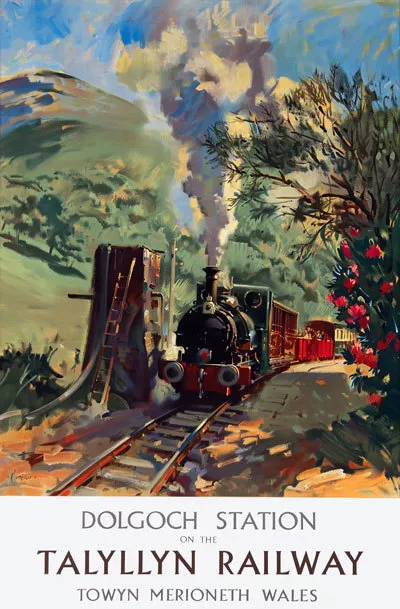 TU48 Vintage Talyllyn Dolgoch Wales Railway Travel Poster Print A2/A3