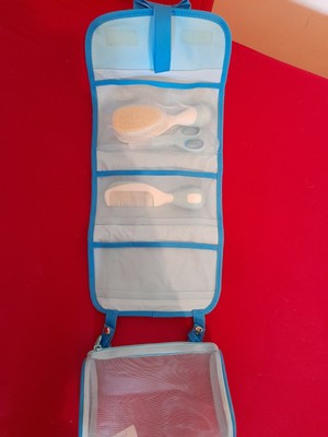 completo di forbici pettine e spazzola Chicco Set Da Viaggio Chicco celeste 