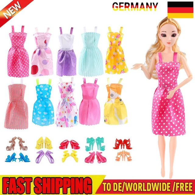 Puppe Partykleidung Schuhe Puppen Dressup Zubehör Familie Spielzeug Zufällig (20