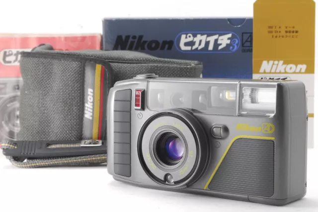 [NEAR MINT in Box] Nikon L35 AD3 Pikaichi Point & Shoot 35mm Film Camera JAPAN