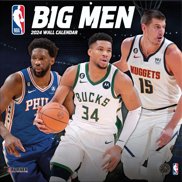 NBA CALENDARIO 2024 Basket Big Men Calendario da Parete 30x30cm Calendario Muro EUR 35,57