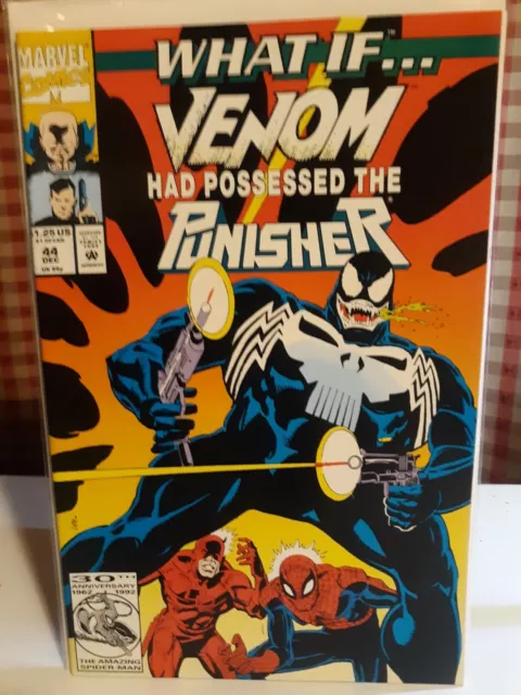 WHAT IF #44 (1992) Venom Had Possessed the Punisher?, Kurt Busiek, Marvel Comics