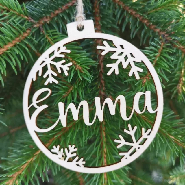 Sfera di natale personalizzata con nome ornamento casa albero idea regalo