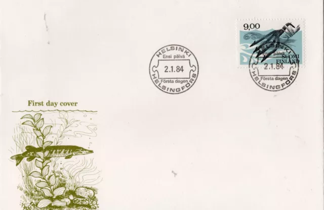 A5 Finland 1984, FDC - 2.1.84, Helsinki-Helsingfors.