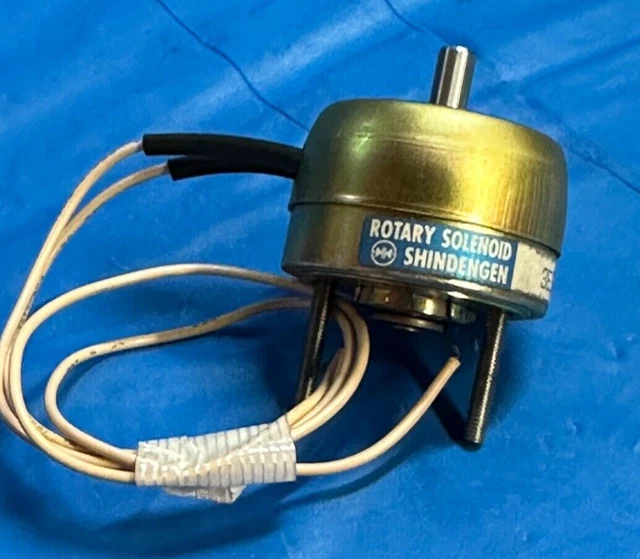 Shindengen Rotary Solenoid 3E35137R.0435 2 Wire Leads 2 Screws Right Rotation