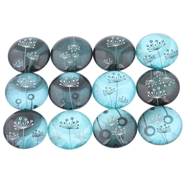 20-50 Pcs Dandelion Glass Cabochon DIY Pendants Necklace Making Resin Craft Kit