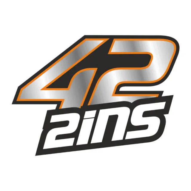 A Gloss Laminate Aufkleber der Nummer 42 für Fahrer Alex Rins - groß