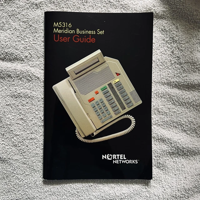 Meridian Business Set M5316 Phone User Guide Owners Manual Nortel Networks