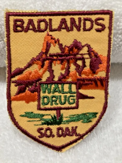 Vintage Voyager Travel Patch - Badlands South Dakota - Wall Drug