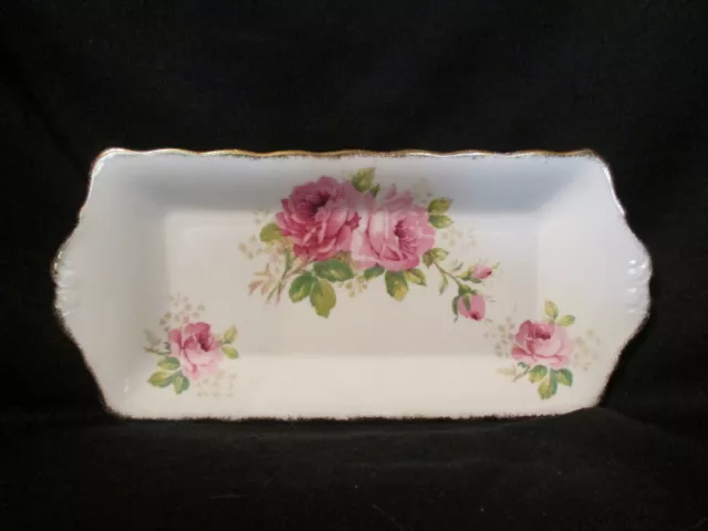 Royal Albert American Beauty Sandwich Tray Small Bone China Made in England