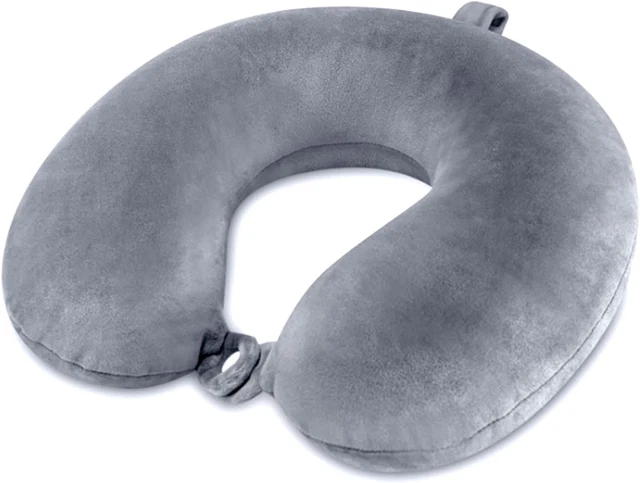 Travel Pillow, 100% Pure Memory Foam Travel Neck Pillow, Soft & Support Airplane