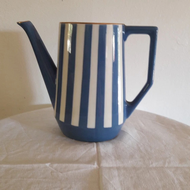 Cafetière art déco Faience Sarreguemines modèle FoxTrott